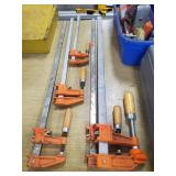 (5) Assorted Clamps