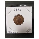 (1) 1895 Indian Head One Cent Coin