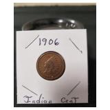 (1) 1906 Indian Head One Cent Coin