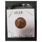 (1) 1939 Lincoln Cent Coin