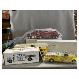 Ertl 1955 Fire Truck Bank, 1998 BP Fire Truck,