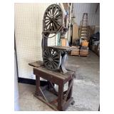 Bolce Crane Antique Cast Iron Band Saw w/Stand