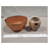 (1) Vintage #7 Oven Ware Bowl & (1) Stoneware