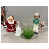 Vintage Noma Glo-Lite Santa Tree Topper (No