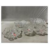 (5) ABP Heavy Cut Glass Pieces