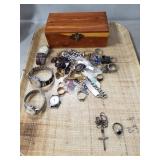 Tray Of Assorted Jewelry Including (1) Sterling