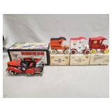 (1) Collector Pedal Car Bank & (3) Collector ERTL