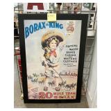 Retro Borax Advertising Metal Sign;Measures 35ï¿½ x
