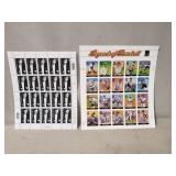 (2) Sheets Of U.S. Postal Service Stamps