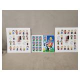 (3) Sheets Of U.S. Postal Service Stamps