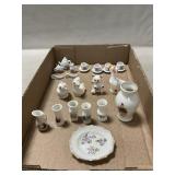Mini Porcelain Vases, Animal Figures, Tea Set