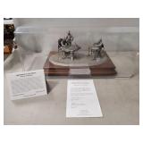 "Appomattox Court House" Pewter Sculpture By