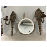 Metal Candle Sconces, Mirror