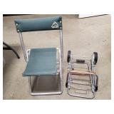 (1) Folding Chair & (1) Utility Cart