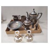Tray Of Assorted Silver Plated Items