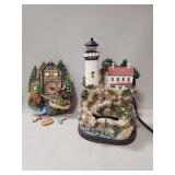 (1) Electric Water Fountain & (1) Clock (Battery