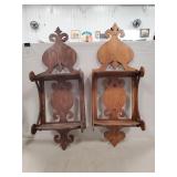 (2) Vintage Wooden Wall Shelves (10"ï¿½27"ï¿½6")