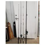 (4) Assorted Fishing Rods w/ Reels