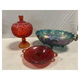 L.E. Smith Moon & Stars Compote, Indiana Glass