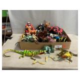 Lot Of Assorted Toy Figures, Animals, Dinosaurs