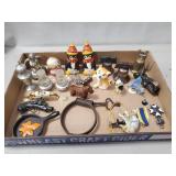 Tray Of Assorted Figurines, Trinkets & More