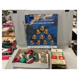 Musical Christmas Bells, Vintage Ornaments,