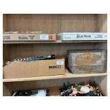 Shelf Lot With Assorted Tools, Vintage