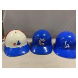 (3) Plastic Baseball Helmets