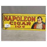 Napoleaon Cigar Tin Advertising Sign