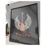 (1) Framed "Free Bird" Poster (16"ï¿½20")