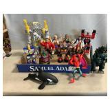 Lot Of Assorted Toy Transformers, Wrestlers,