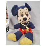 (1) Vintage Mickey Mouse Stuffed Animal, (1)