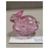 (1) Vintage Bunny On A Nest Covered Candy Dish