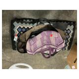 Western Saddle Pad, Bag With Rope & Picket Line