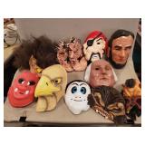 Box Lot Of (13) Assorted Halloween Masks
