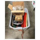 Storage Tote With Stemware, Crab Caddy, Hot Rod,