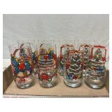 (8) 1983 Pepsi Holiday Glasses