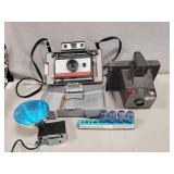 (2) Vintage Polaroid Cameras & More
