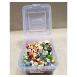 (1) Container Of Assorted Marbles
