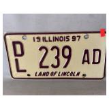 1997 Illinois Dealerï¿½s License Plate
