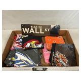Wall St. Sign, Assorted Bandanas