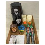 Halloween Candles, Wind-Up Walkers, Skull Candle