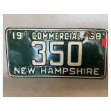 1968 New Hampshire Commercial License Plate