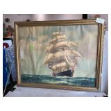 Vintage Clipper Ship Print (29ï¿½ x 22.5ï¿½)