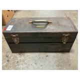 Vintage Toolbox With Assorted Tools