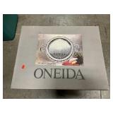 Box Lot With Oneida Silverplate Tray, Rotary