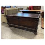 17th Century Northern European Carved Oak Coffer