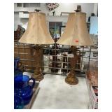 Pair Of Pineapple Table Lamps
