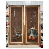 Pair Of Textured Wall Art Prints