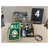 Baseball Photo, Car Plates, Asst. Signs,
